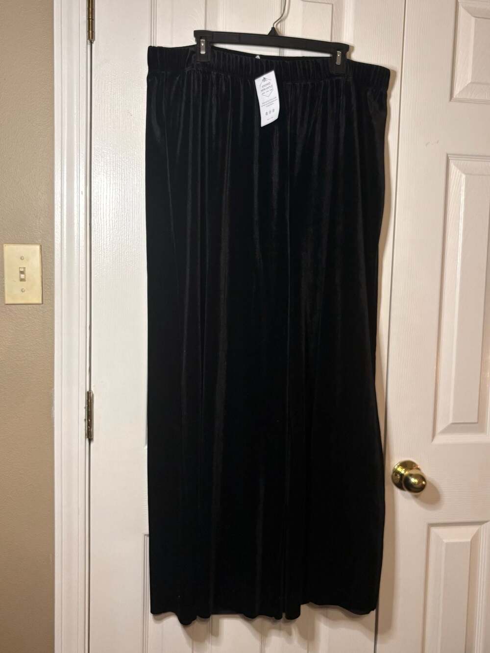 Zenana Kindred Mercantile Crushed Velvet Wide Leg Pants 3X NWT - Picture 5 of 8